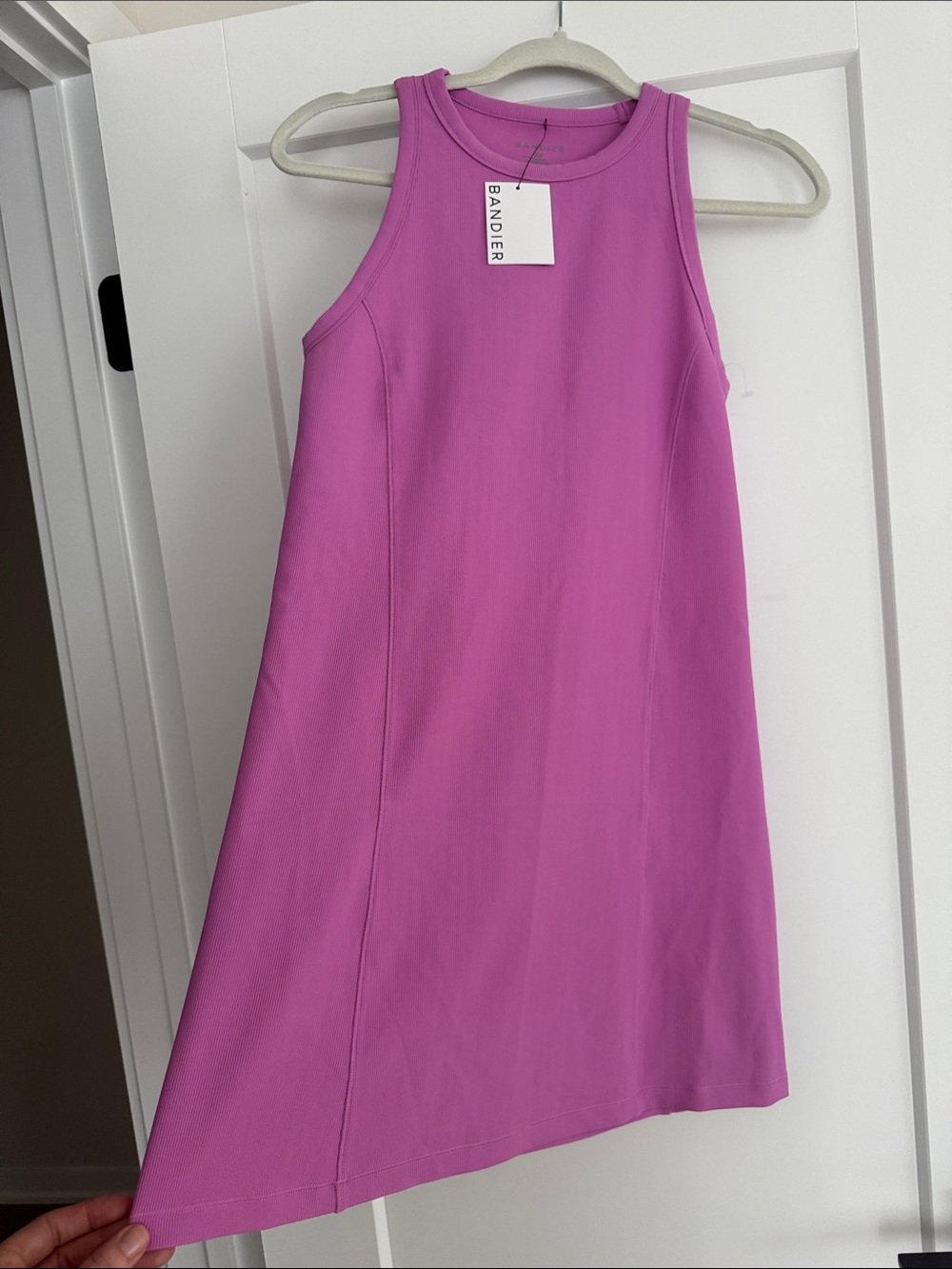 Bandier Sleeveless Mini Dress in Bright Pink